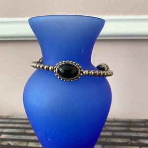 LAGOS S/S onyx bangle